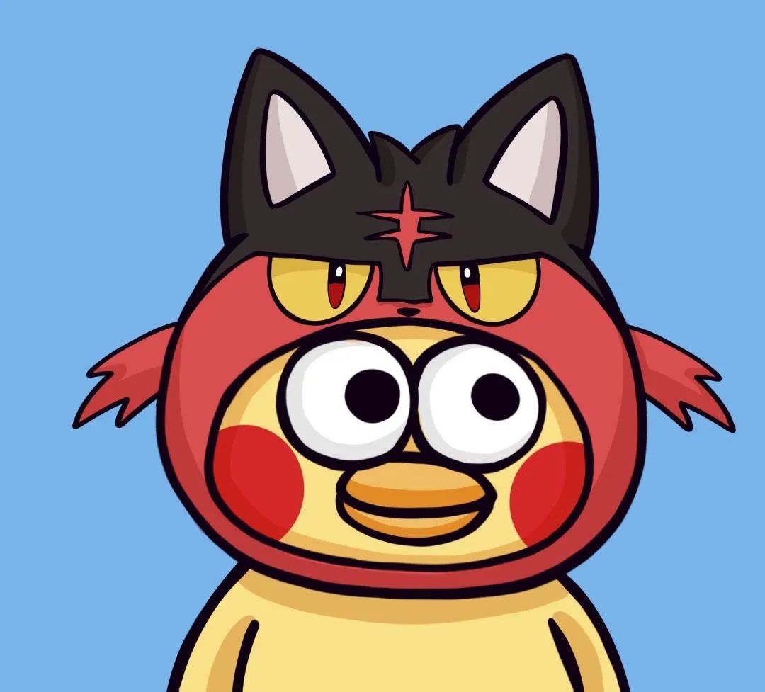 红发猫耳帽，网络鸡哥换装梗图